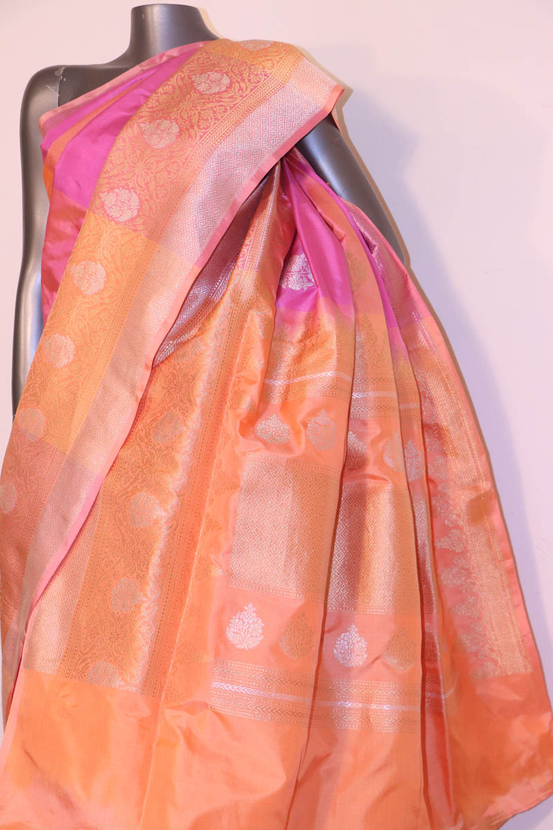 Exquisite & Designer Handloom Banarasi Silk Saree AF205383
